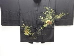 花車模様織出し一ツ紋絵羽織